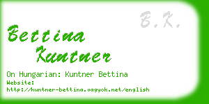 bettina kuntner business card